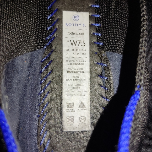 Rothy's The Point Solid Black Flats - Picture 4 of 5